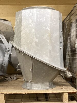 Exterior view of a new D‑Bar 10-inch adjustable cushion box made from galvanized steel.